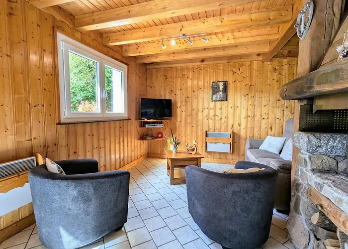 De Montagne Chaleureux Avec Cheminee, Terrasse Et Proche - Fr-1-589-2 Prázdninový dům Anould